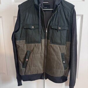 RVCA Vested Corduroy Hoodie Combo